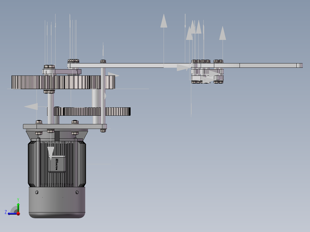 仿生鸟动态仿真三维SW右视图