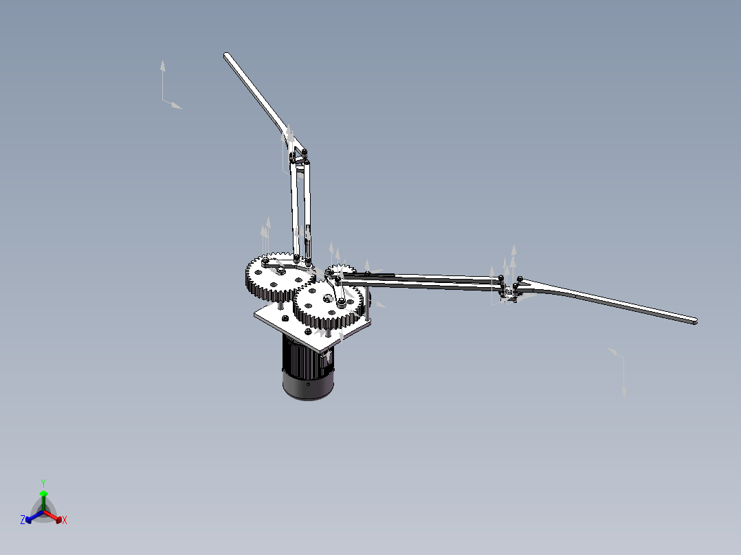 仿生鸟动态仿真三维SW正等轴测图