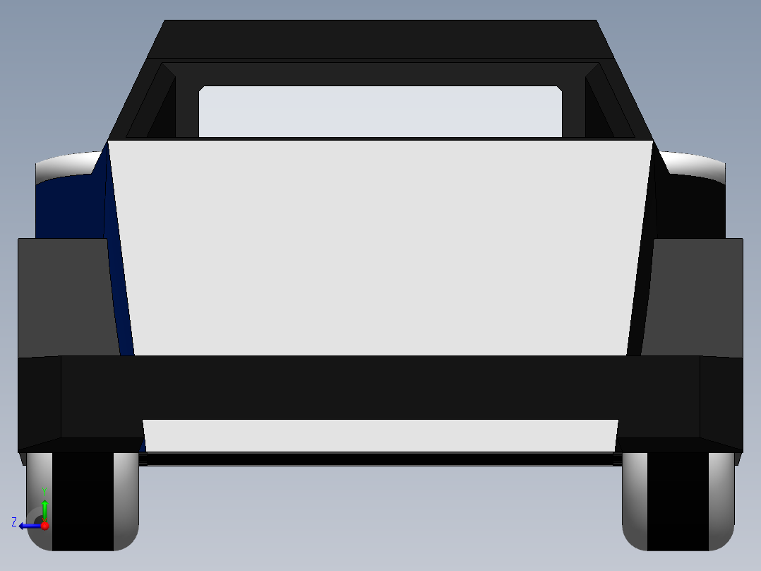 特斯拉汽车模型右视图