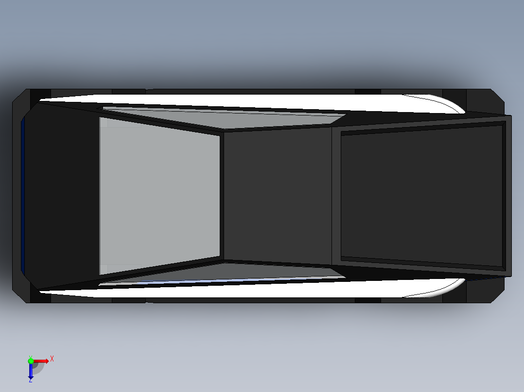 特斯拉汽车模型俯视图