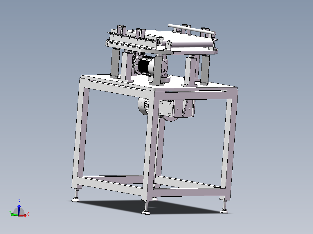 水平旋转导向轨发动机缸体生产线