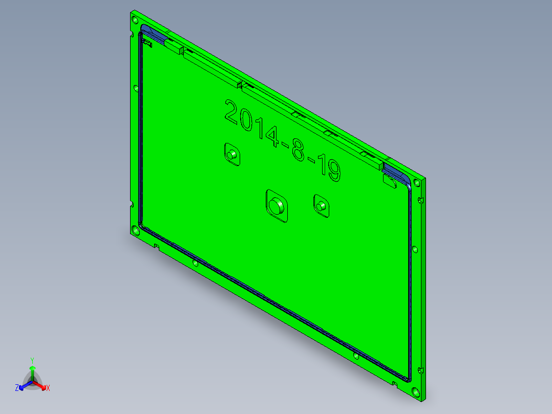 ZAZ00-A-笔记本CNC工装夹具三维模型CNC3-2014-8-14正等轴测图