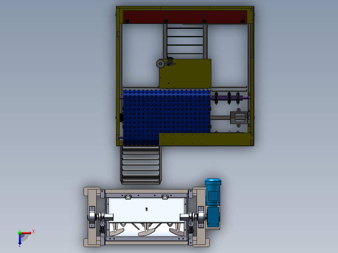 大型精密复合搅拌机sw17俯视图