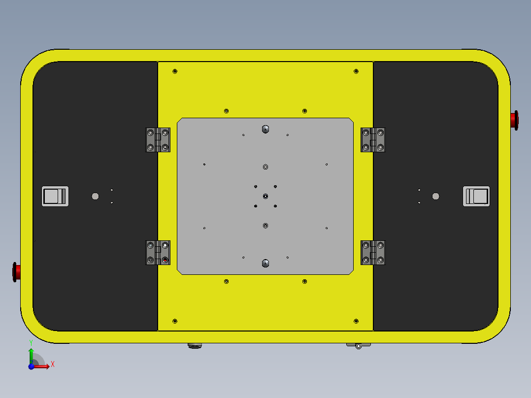 带顶升的AGV小车sw22可编辑前视图