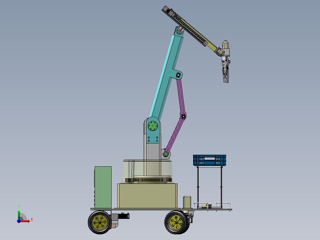 水果采摘机器人sw22前视图