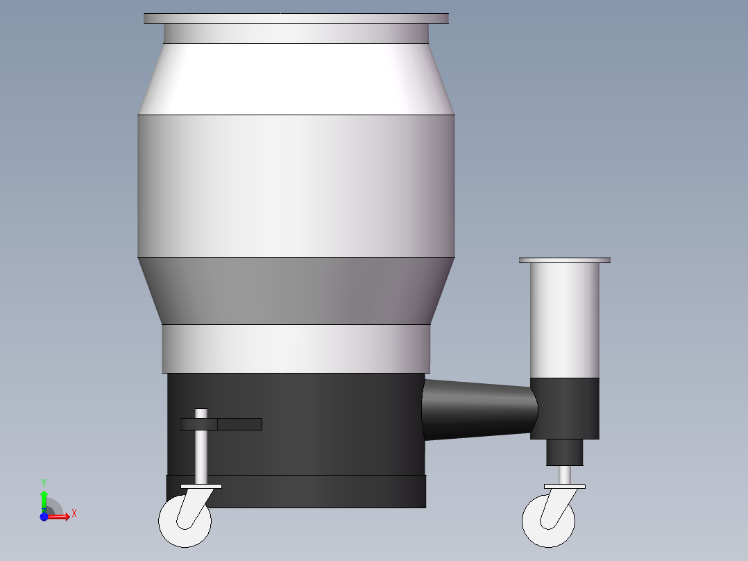 KT-630高真空油扩散泵(沈阳真龙)前视图