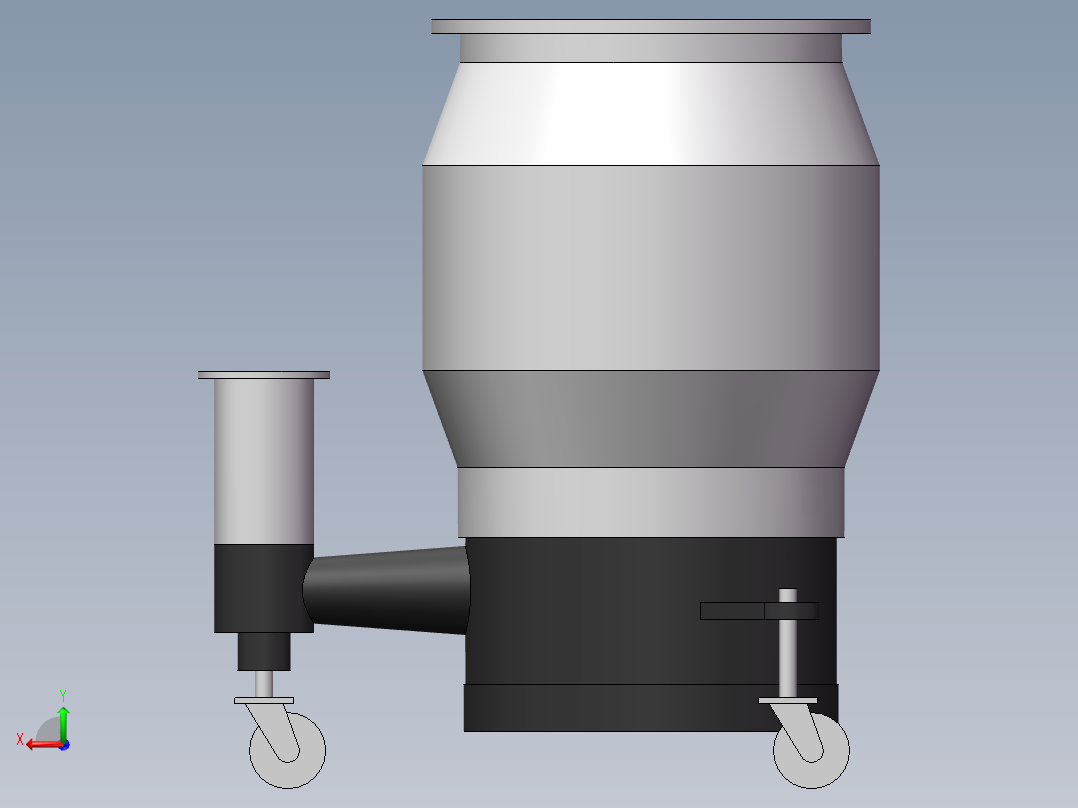 KT-630高真空油扩散泵(沈阳真龙)后视图