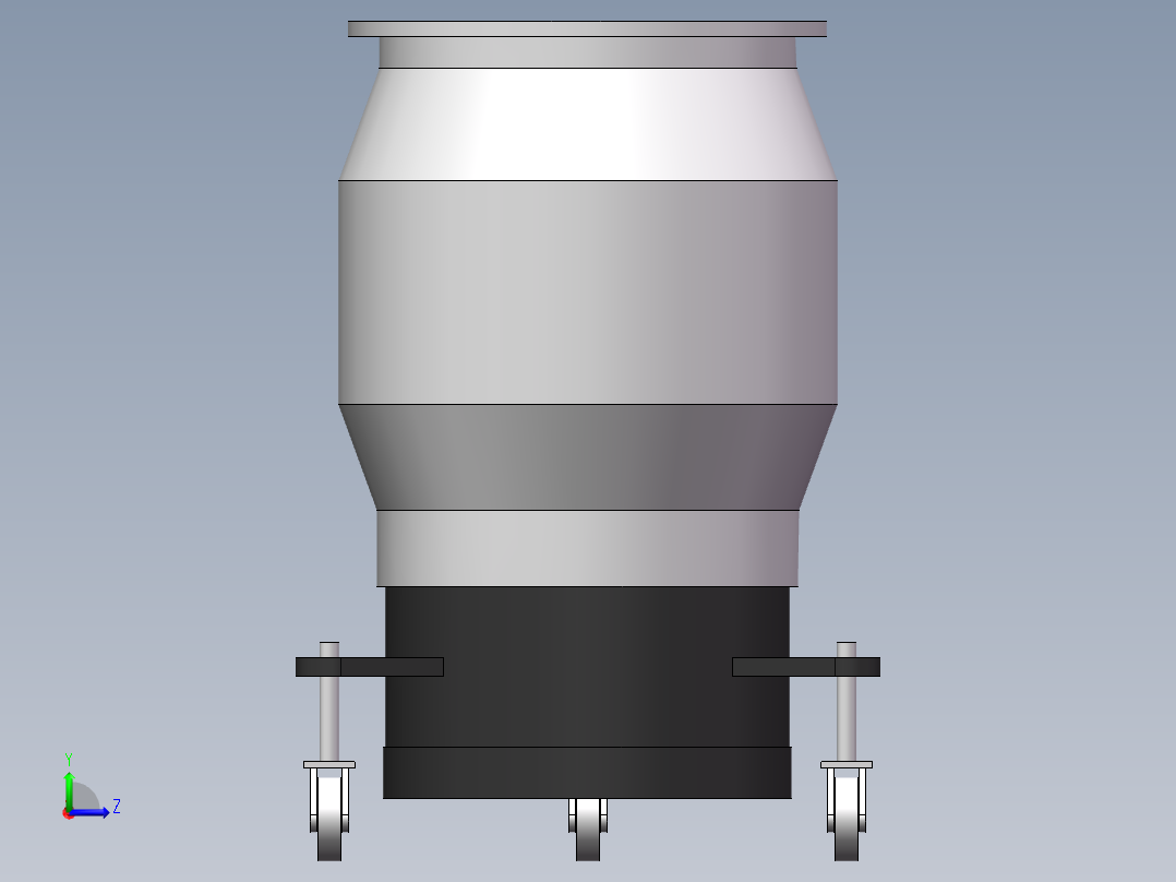 KT-630高真空油扩散泵(沈阳真龙)左视图