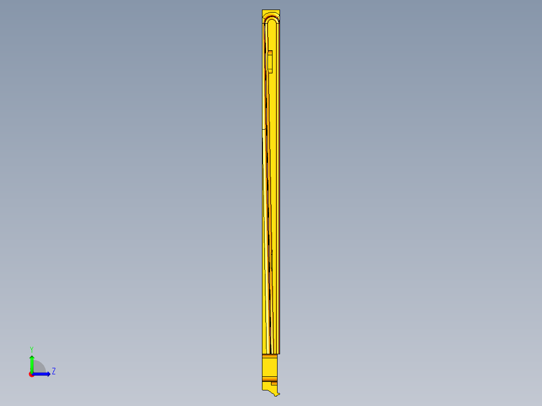 金属外壳CNC加工铣外观面编程模型左视图