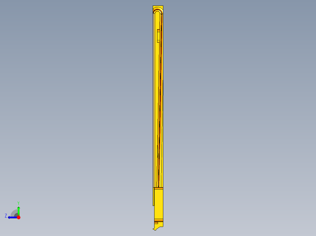 金属外壳CNC加工铣外观面编程模型右视图