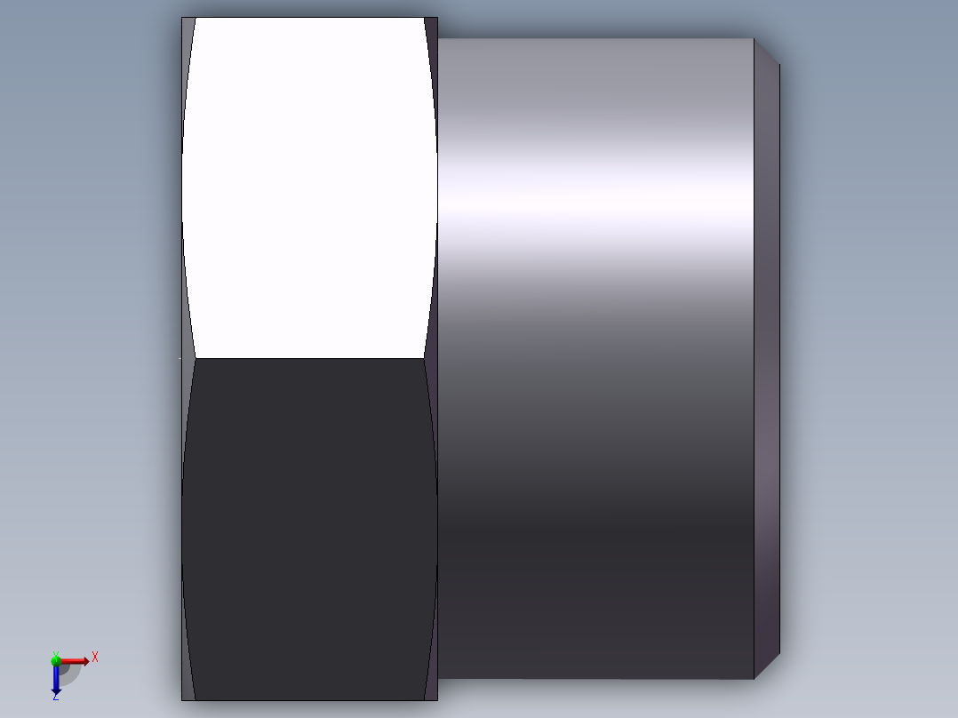堵头 4C+4D 管端堵、4D-30俯视图