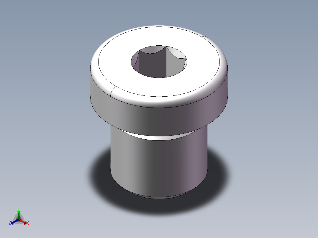 内六角螺堵、4WN-12WD正等轴测图