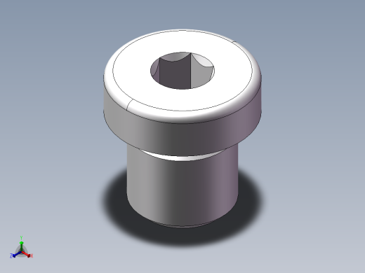 内六角螺堵、4WN-12WD正等轴测缩略图