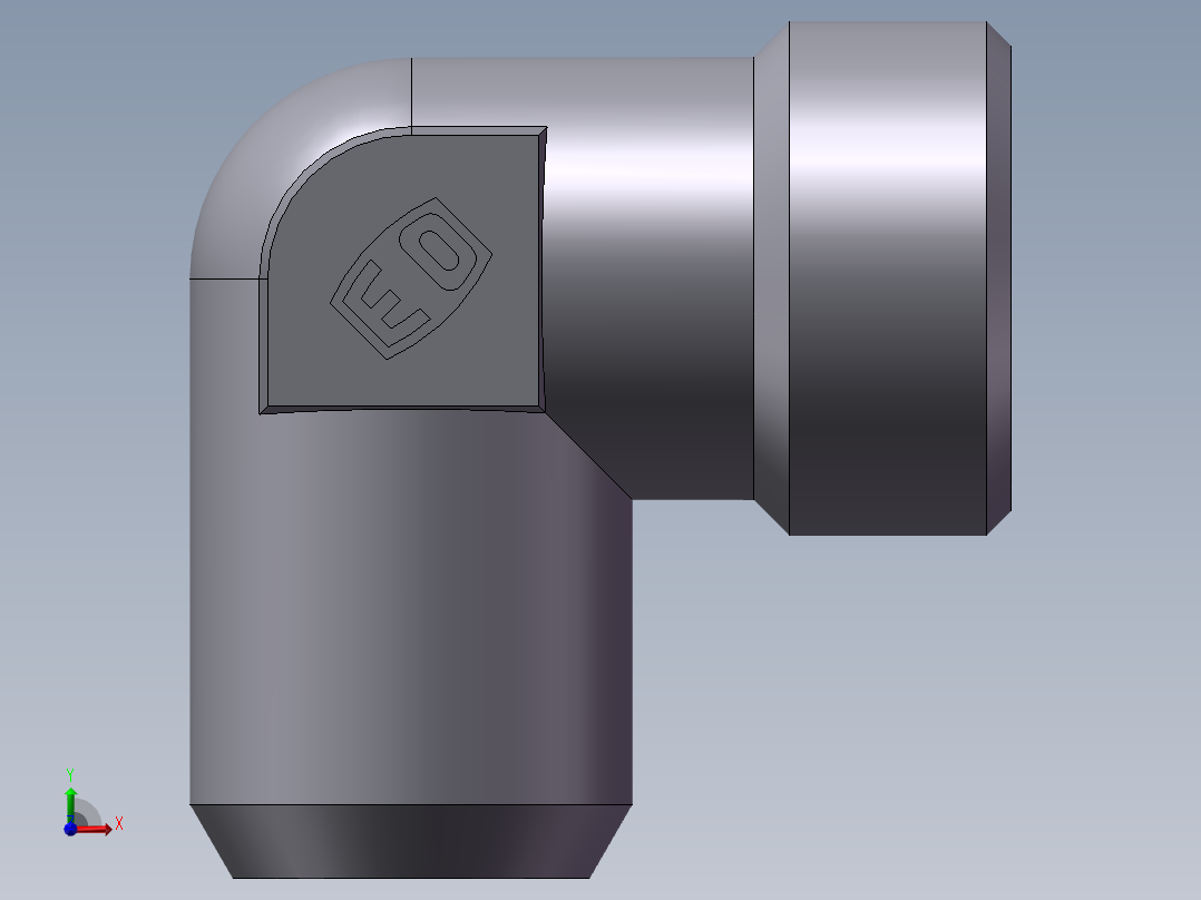90度焊接接头、1DW9-36-25前视图