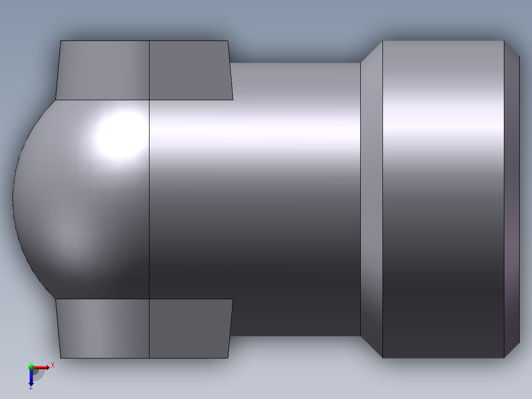 90度焊接接头、1DW9-36-25俯视图