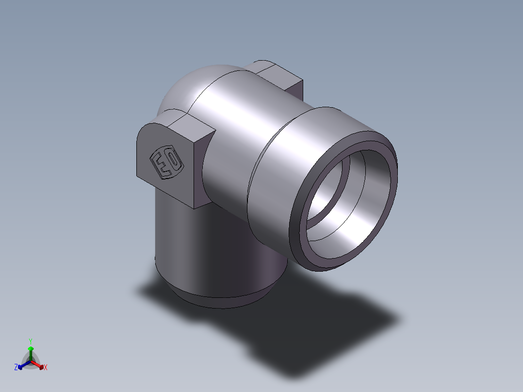 90度焊接接头、1DW9-36-25正等轴测图