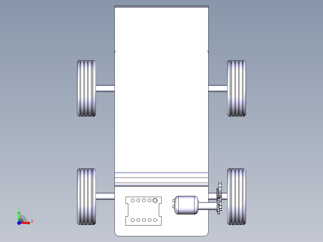 B3003997-金属运输车辆前视图