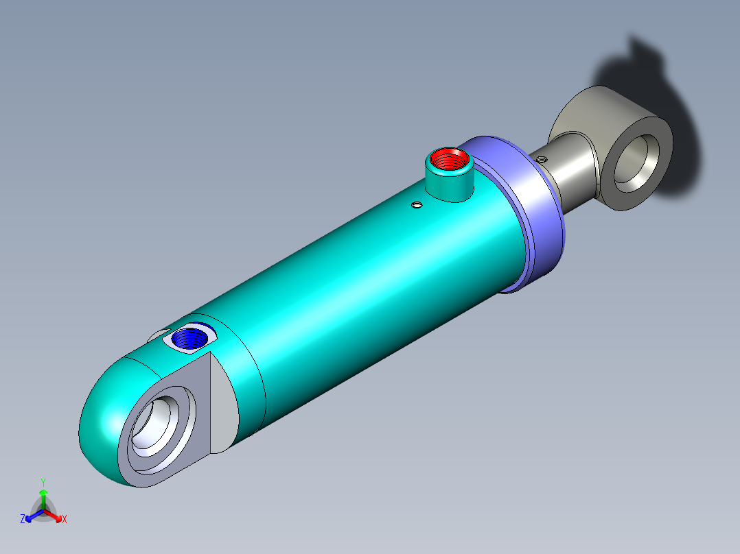 单杆双作用活塞式油缸