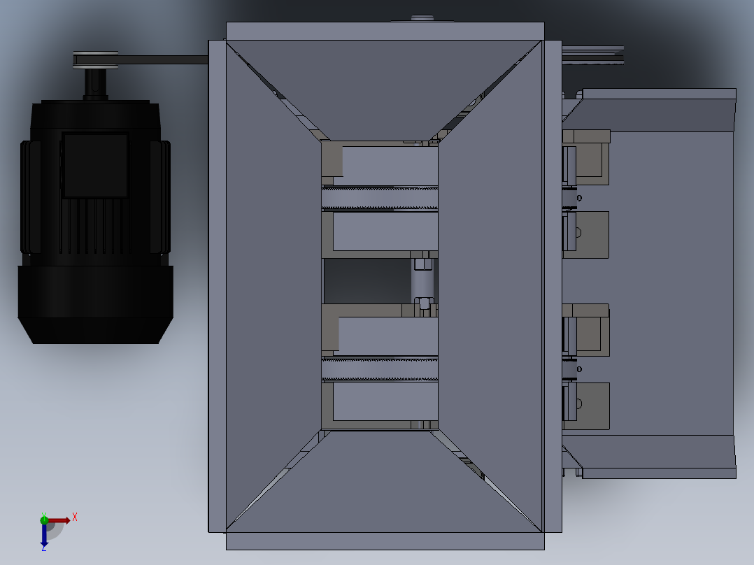 破碎机、咖啡研磨机咖啡碎浆机俯视图