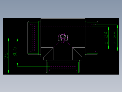 PARKER管接头EO Union tee T28LCFX_front