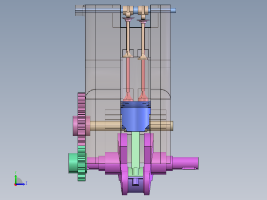 马达压缩结构左视缩略图