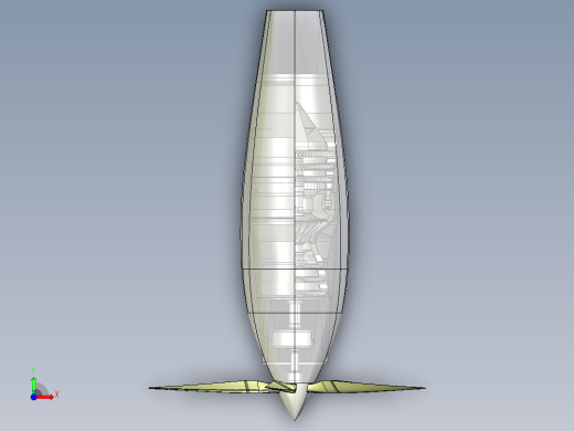 涡喷涡轮喷气涡轴涡轮轴发动机 CATIA STP前视缩略图