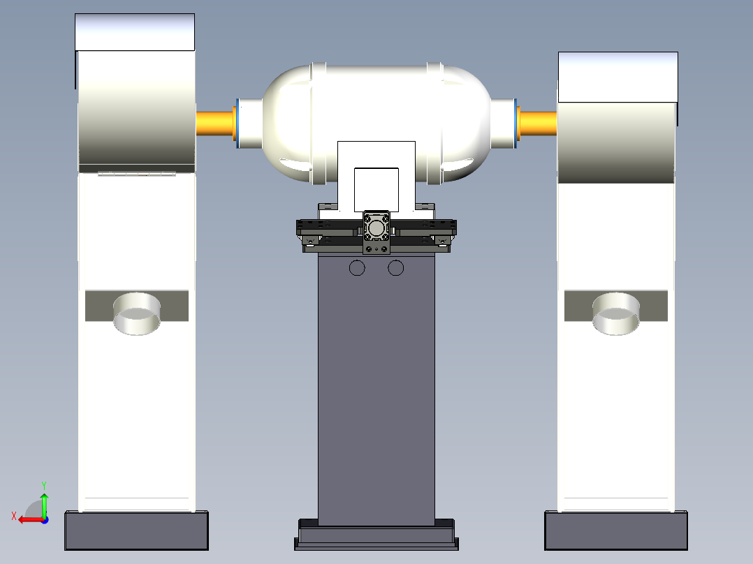 双工位抛光机后视图