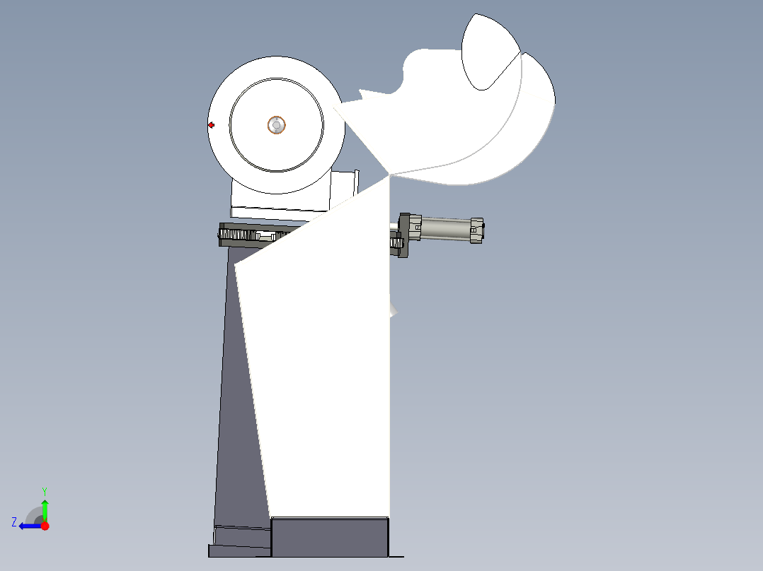 双工位抛光机右视图