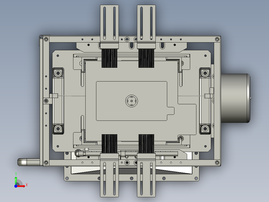 YSZ150B-06-00正极料盒组件前视图
