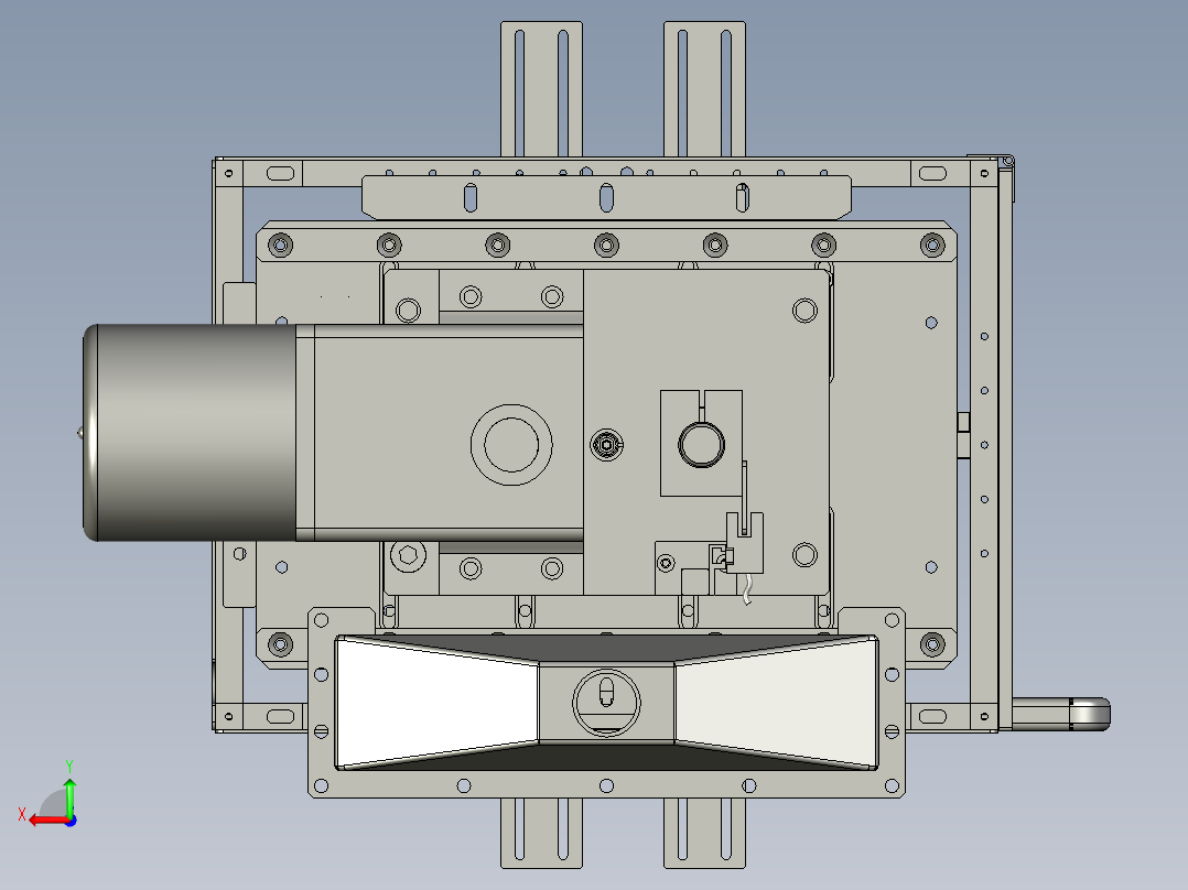 YSZ150B-06-00正极料盒组件后视图