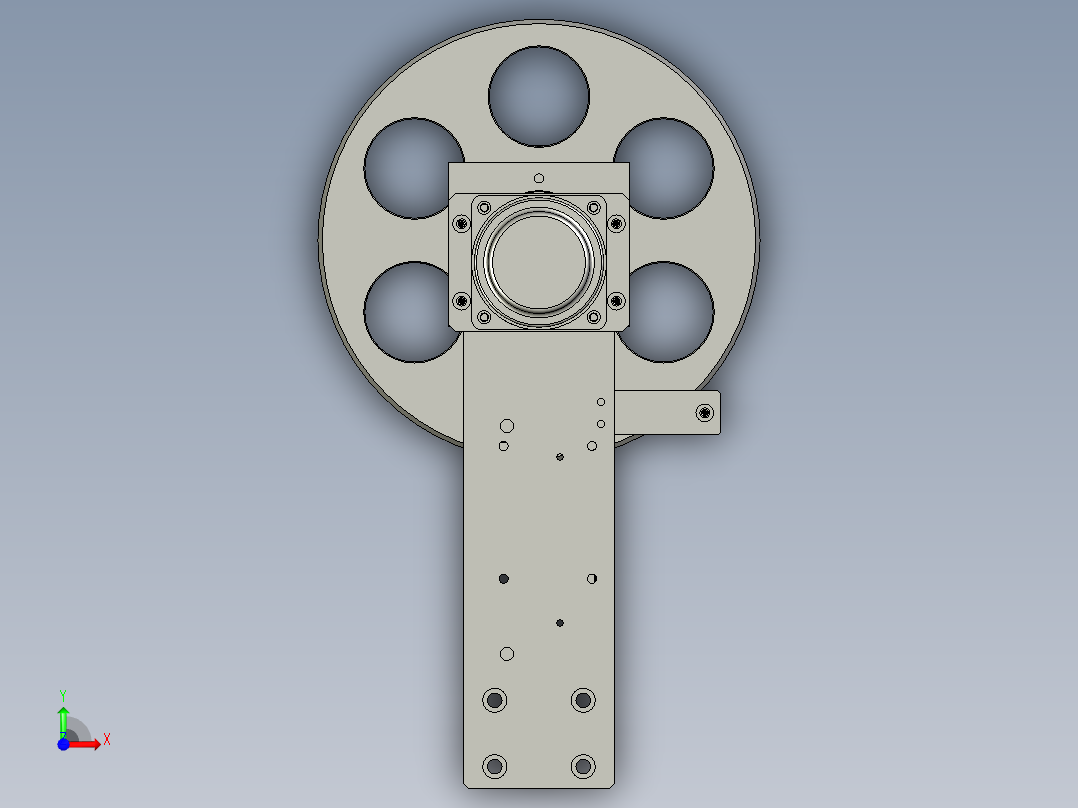 YST-08收隔离纸机构前视图