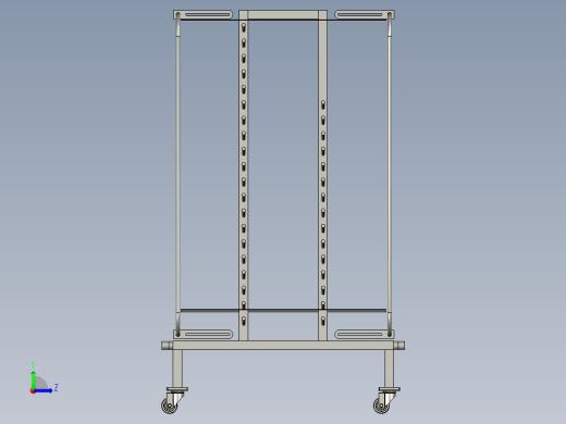 面板物料周转车-组件左视缩略图