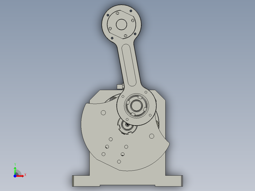 6G-偏心轴座组件前视图