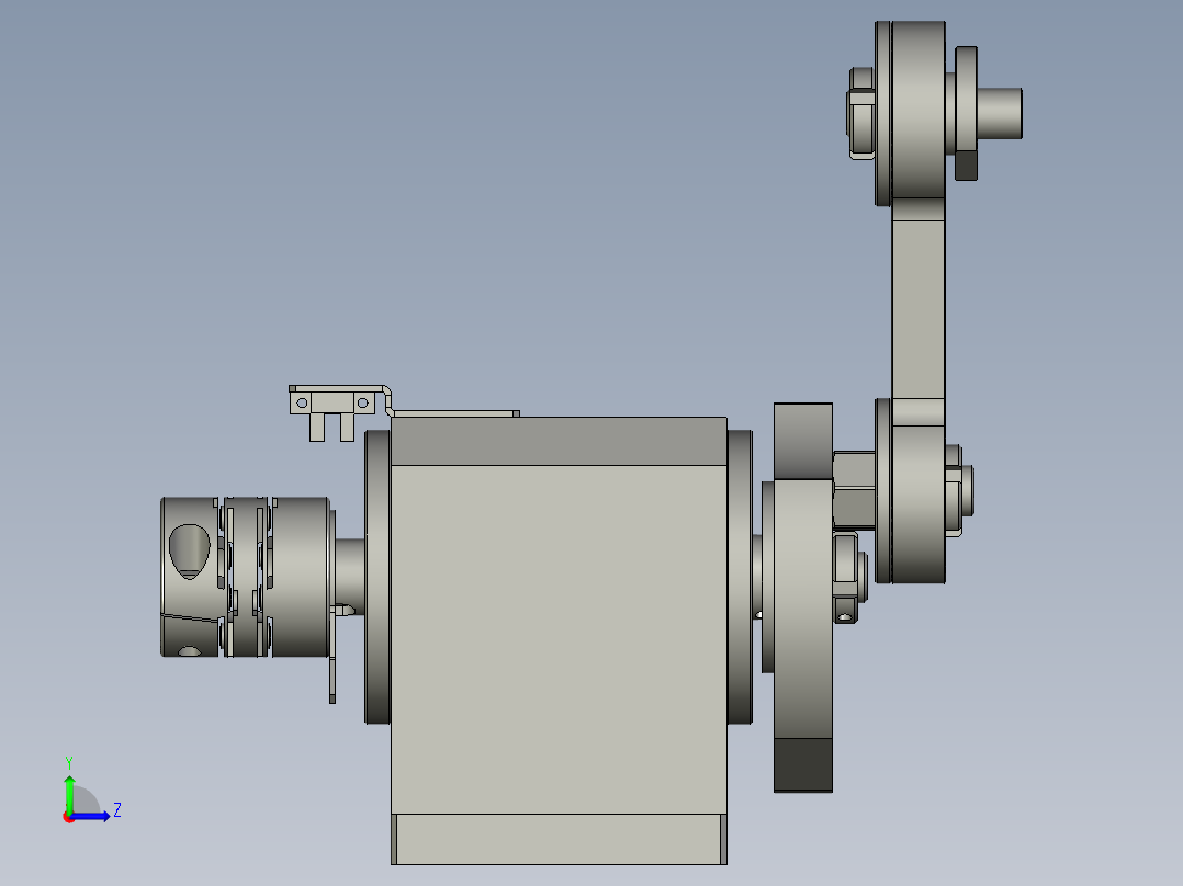 6G-偏心轴座组件左视图