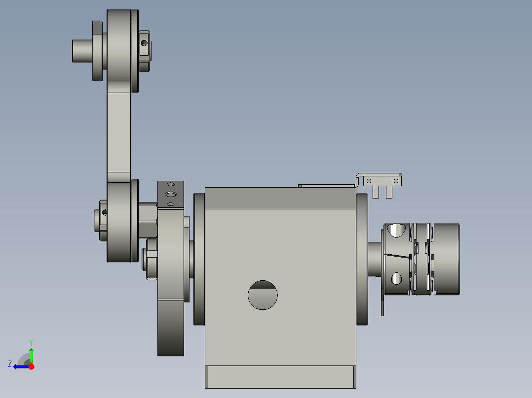 6G-偏心轴座组件右视图