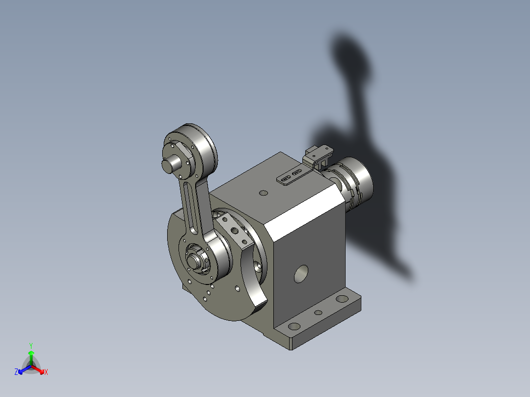 6G-偏心轴座组件正等轴测图