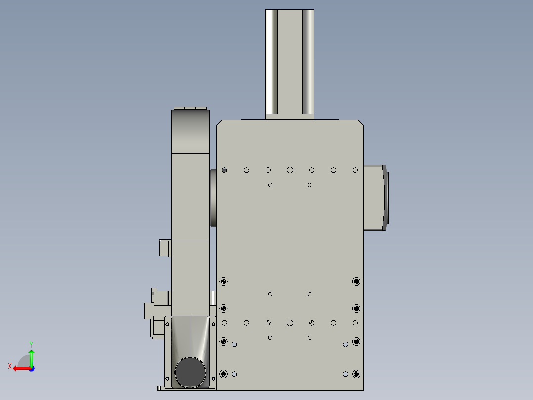 -锯切机构后视图