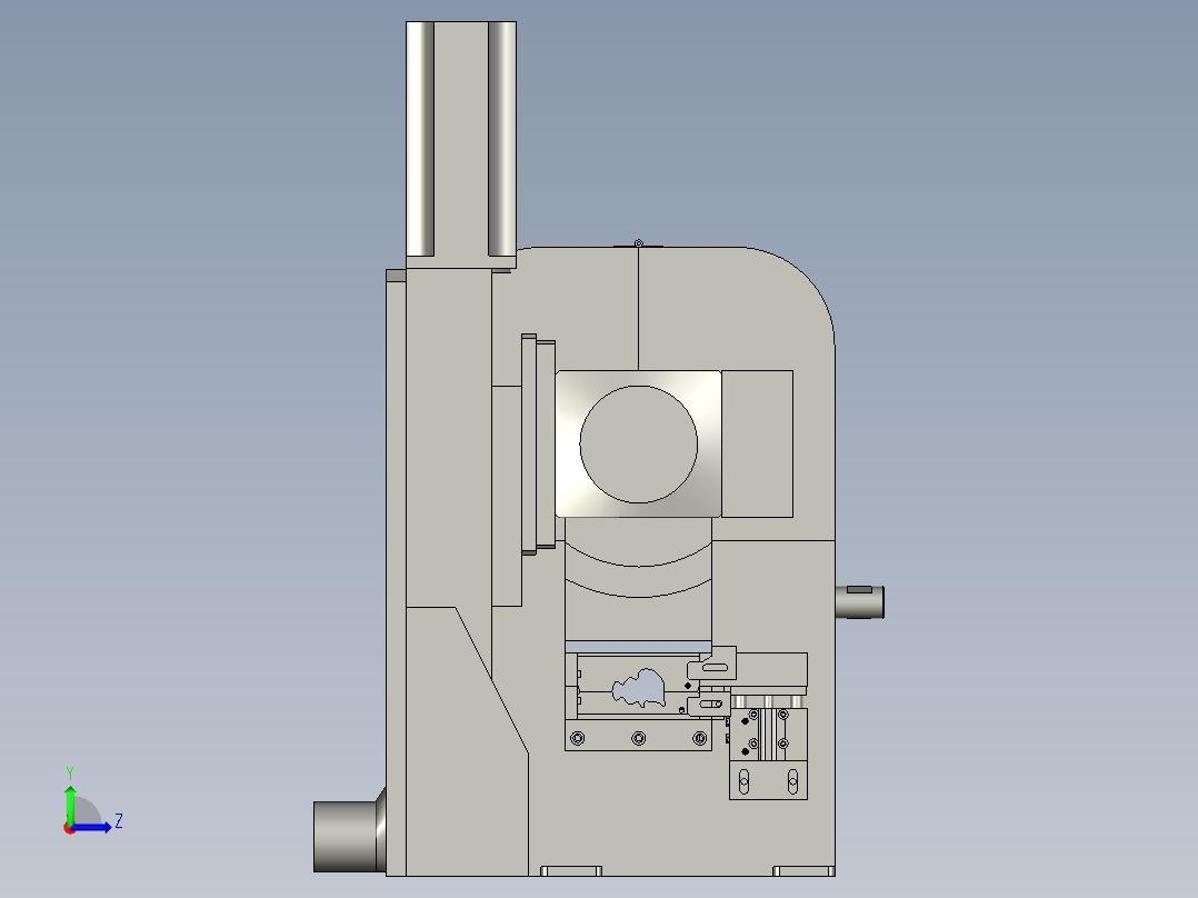 -锯切机构左视图