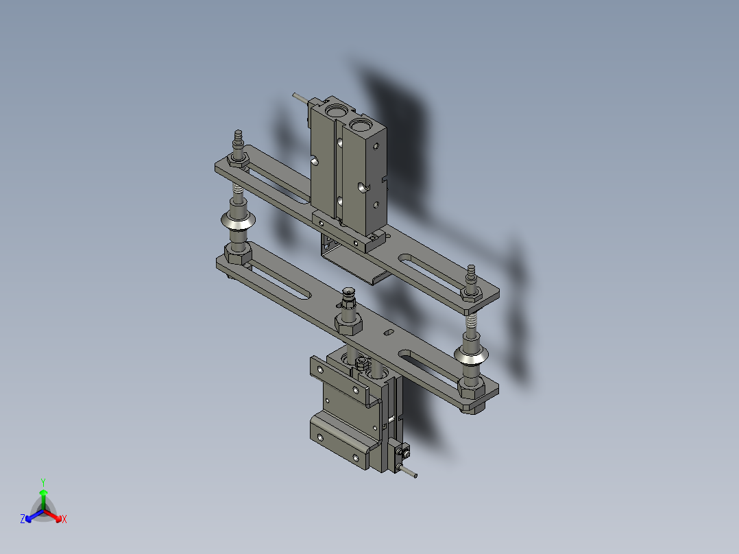 TRD899MINI-223-00入袋工位开袋机构正等轴测图