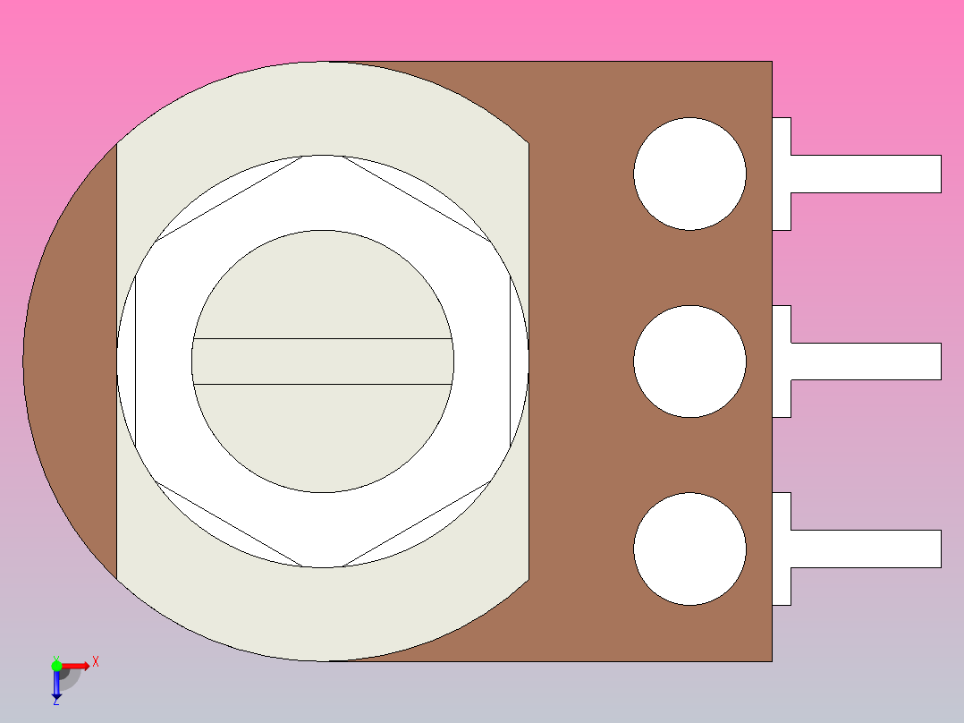 通用电位计俯视图