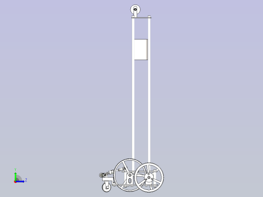 TYUT2015届无碳小车3D图纸模型左视缩略图