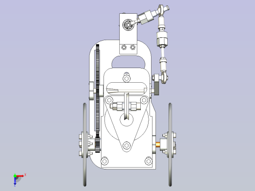 TYUT2015届无碳小车3D图纸模型俯视缩略图