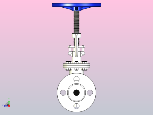 J41W-40R法兰连接截止阀[J41W-40R]DN15右视缩略图