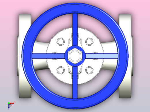 J41W-40R法兰连接截止阀[J41W-40R]DN15俯视缩略图