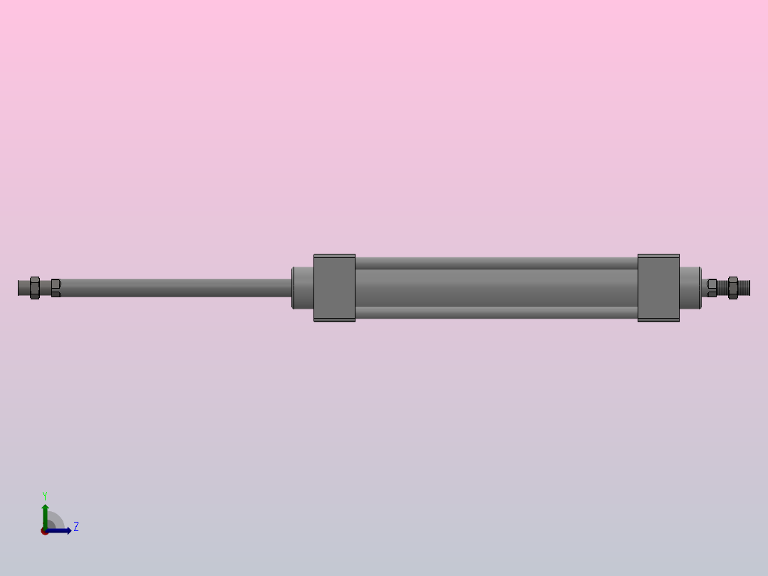 SUD双轴复动型气缸SUD32×160---CS1U左视图