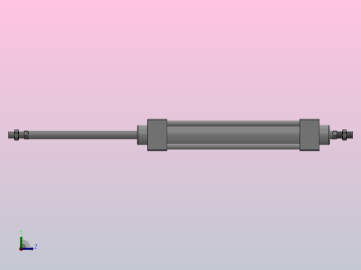SUD双轴复动型气缸SUD32×160---CS1U左视缩略图