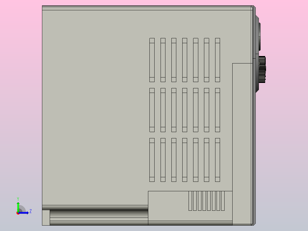 NCIA变频器左视图
