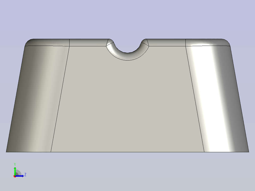 方形烟灰缸左视图