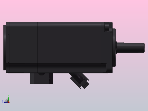 台达电机 ECM-A3L-C10401RSX（100w增量型低惯量无刹车）右视缩略图