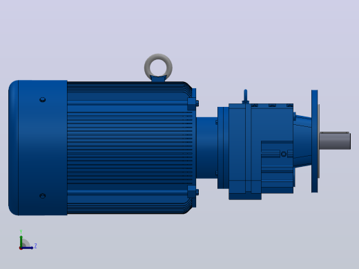 RF77法兰轴伸式安装斜齿轮减速机RF77-Y11-4P-160M-M1-0°-Φ250左视缩略图